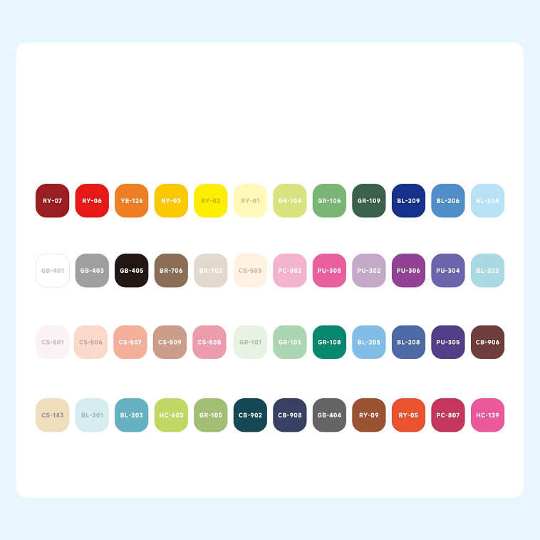 Набор маркеров акриловые Languo, 48 цветов 606x758